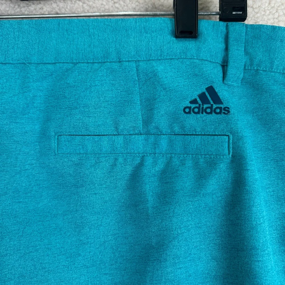 Adidas Ultimate365 Golf Shorts Mens 38 Teal Heathered Performance Athletic